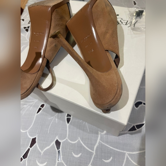 Saint Laurent, size 40 Brown leather and Camel suede - Picture 8 of 11